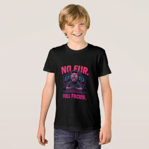 Sphynx Cat Gamer No Fur Full Focus Tri-Blend Shirt