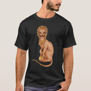 Sphynx Cat In Egyptian Costume Watercolor For Cat T-Shirt
