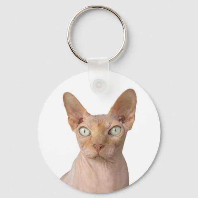 Sphynx Cat Key Ring (Front)