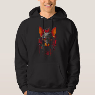 Sphynx Cat Lover Owner Sphynx Mum Dad Cat Print Ar Hoodie