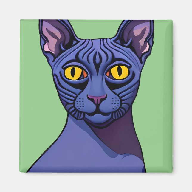 Sphynx Cat Magnet (Front)