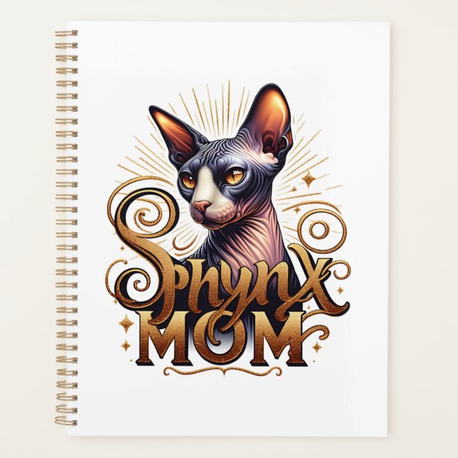 Sphynx Cat Mum 2026 Calendar Planner (Front)