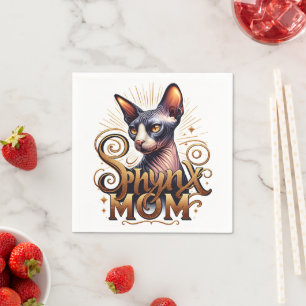 Sphynx Cat Mum  Napkin