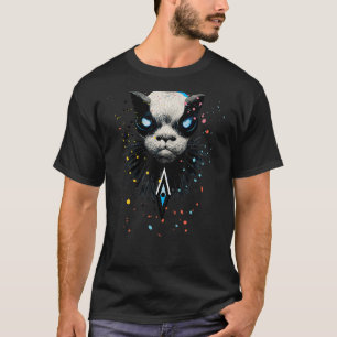 Sphynx Cat Paint Splatter Bizarre Strange Weird Ey T-Shirt