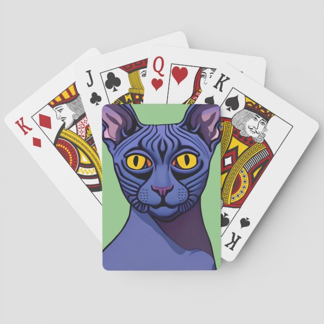 Sphynx Cat Playing Cards (Back)