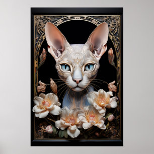 Sphynx cat poster