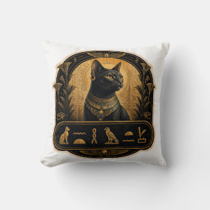 Sphynx Cat Throw Pillow Ancient Egyptian Decor