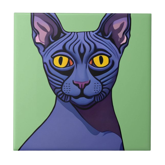 Sphynx Cat Tile (Front)