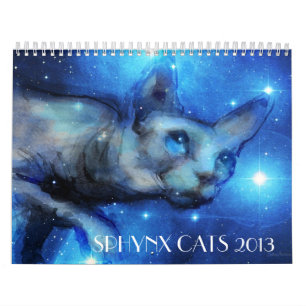 Sphynx Cats 2013 wall calendar Svetlana Novikova