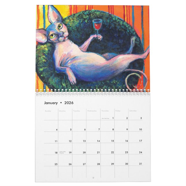 Sphynx Cats 2013 wall calendar Svetlana Novikova (Jan 2026)