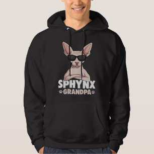 Sphynx Grandpa Cat Sphinx Hairless Cat Owner Hoodie