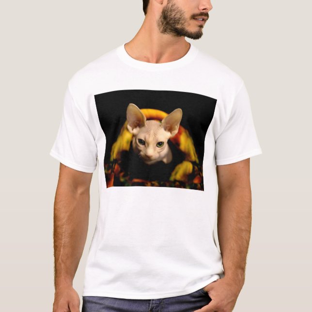 Sphynx hairless cat t-shirt (Front)