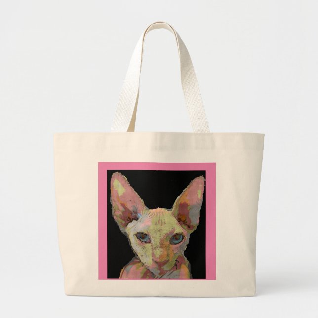 SPHYNX HAIRLESS CAT TOTE BAG (Front)