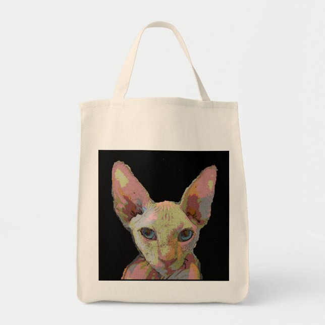SPHYNX HAIRLESS CAT TOTE BAG (Front)