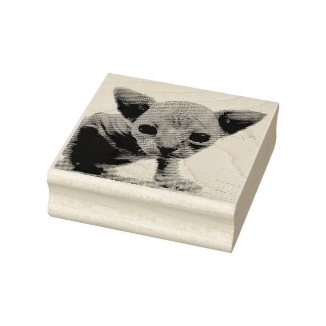 SPHYNX KITTEN CAT RUBBER STAMP (Stamp)