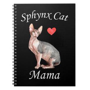 Sphynx Mom Cat Lover Pet Mother Notebook
