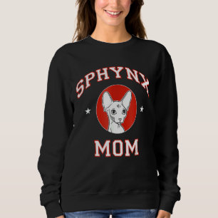 Sphynx Mom Cat Sphinx Hairless Cat Kitten Sweatshirt
