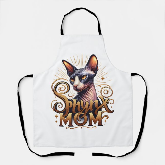 Sphynx Mum Cat Apron (Front)