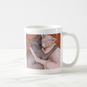 Sphynx Sphinx Cat Cats Nap Time Coffee Mug