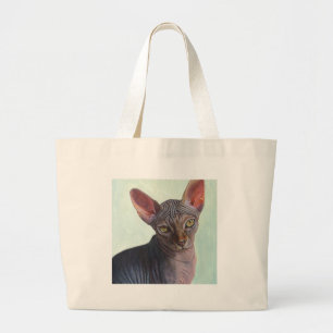 Sphynx Sphinx Cat Cats Sunitha Large Tote Bag