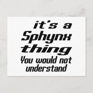 Sphynx Thing Designs Postcard