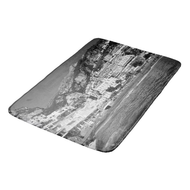 Spiaggia di Positano Marina Grande 1 - BW Bath Mat (Angled)