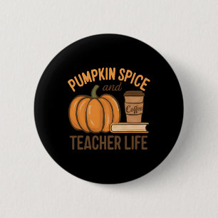 Spice And Teacher Life Halloween Teacher 6 Cm Round Badge