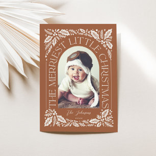 Spice Berry Merriest Little Christmas Arch Photo Holiday Card