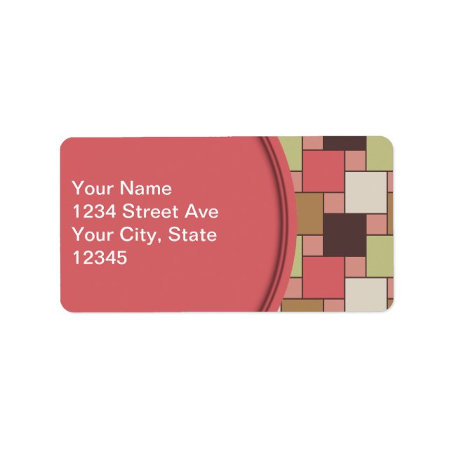 Spice Cabinet Geometric Label (Front)