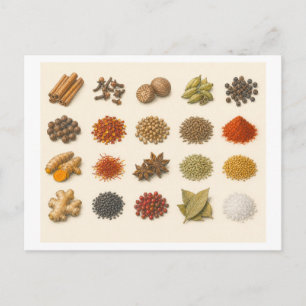 Spice Collage Postcard