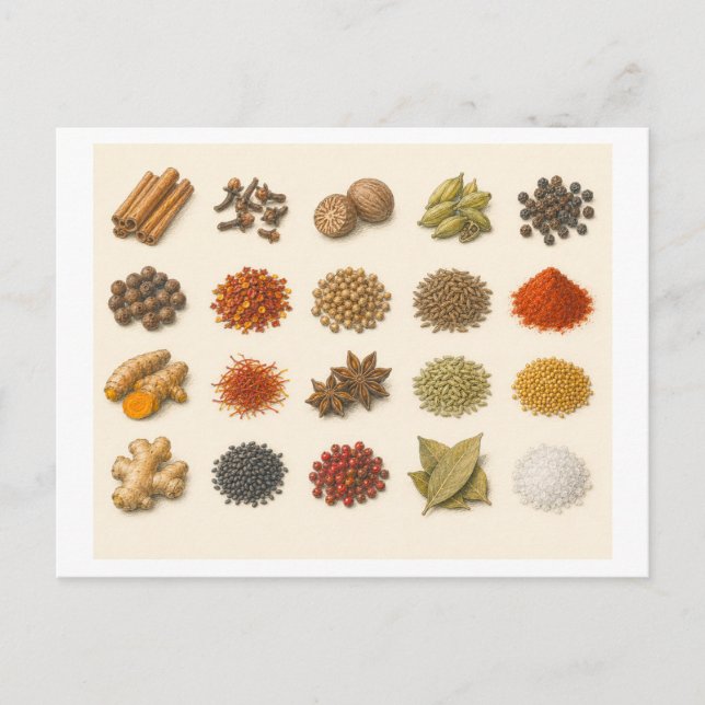 Spice Collage Postcard (Front)