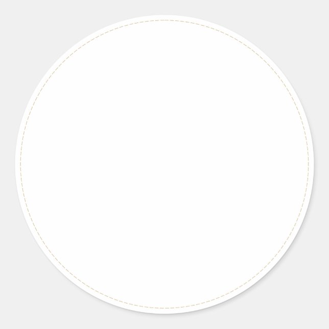 Spice jar dash border blank round label stickers (Front)