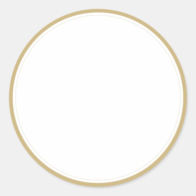 Spice jar gold border blank round label stickers (Front)