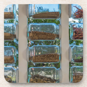 Spice jars hard plastic coasters