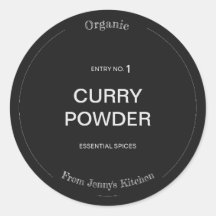 Spice Label Customise Name and Spice