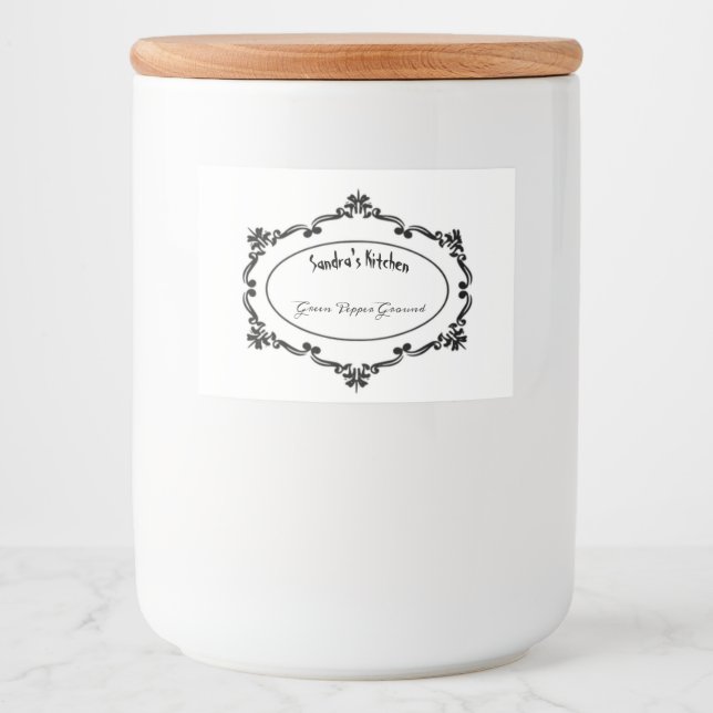 Spice Label for Jar Vintage  (Front)