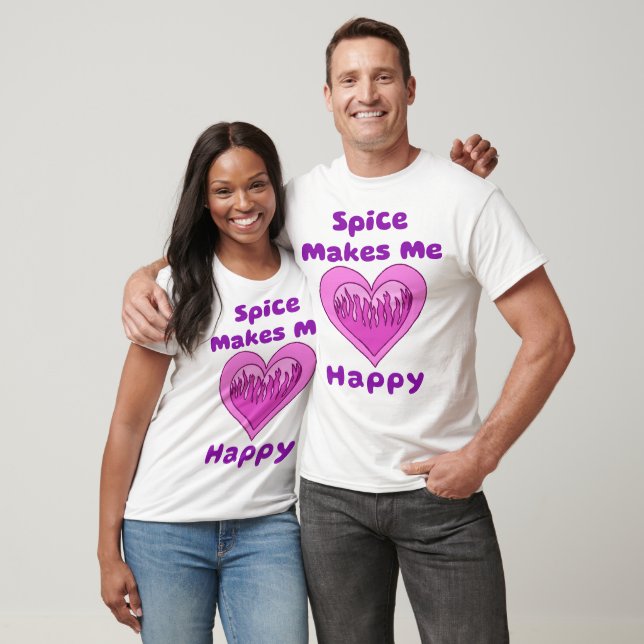 Spice Makes Me Happy Curry Lover T-Shirt (Unisex)