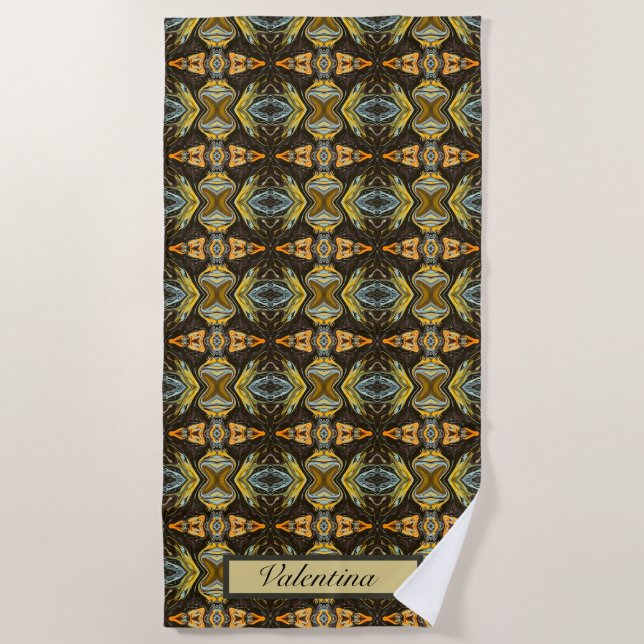 Spice Road, custom Beach Towel (Front)