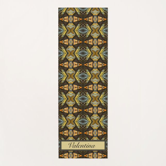 Spice Road, custom Yoga Mat (Front)