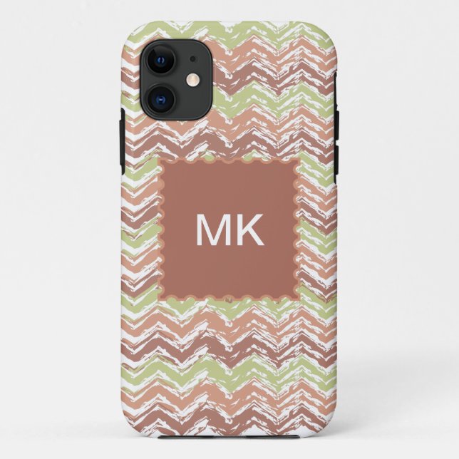 Spice Scribble Chevron ZigZag Case-Mate iPhone Case (Back)