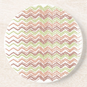 Spice Scribble Chevron ZigZag Coaster