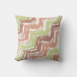 Spice Scribble Chevron ZigZag Cushion