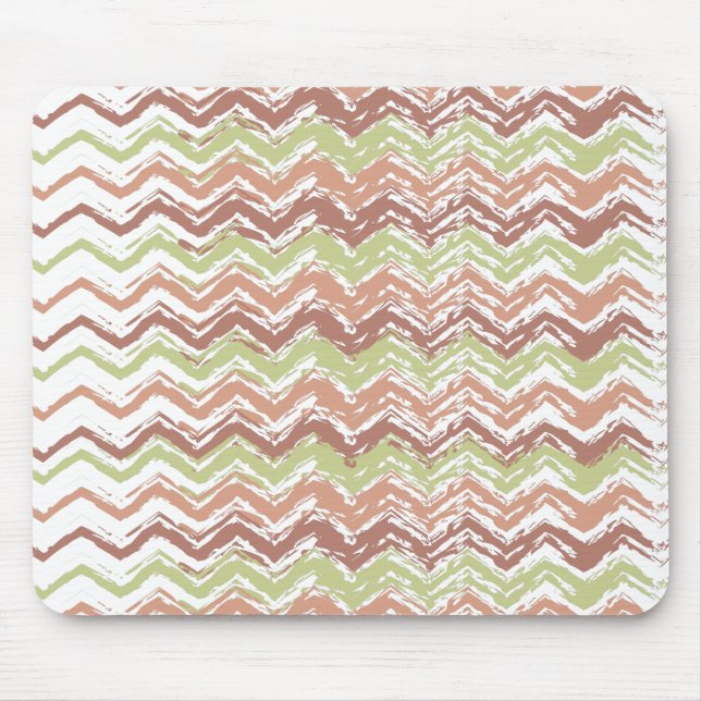 Spice Scribble Chevron ZigZag Mouse Mat (Front)