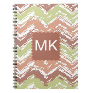 Spice Scribble Chevron ZigZag Notebook