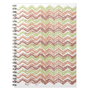 Spice Scribble Chevron ZigZag Notebook