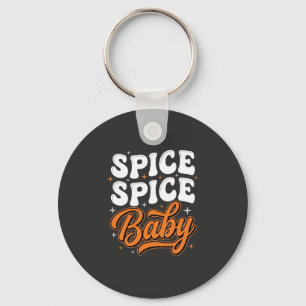 Spice Spice Baby Halloween Retro Typography Design Key Ring