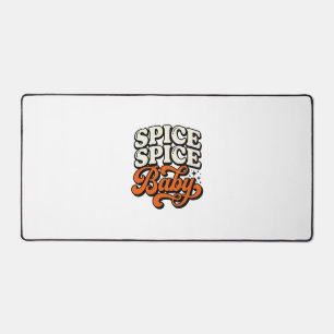 Spice Spice Baby Vintage Retro Typography Shirt De Desk Mat