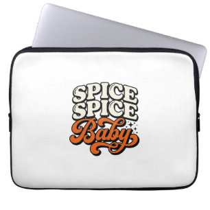 Spice Spice Baby Vintage Retro Typography Shirt De Laptop Sleeve