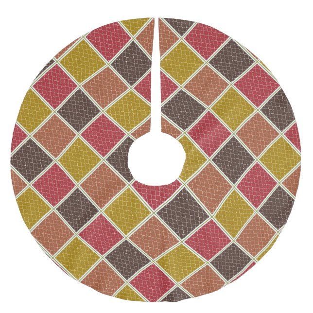 SPICE TILES BRUSHED POLYESTER TREE SKIRT (Front)
