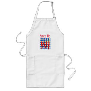 Spice Up Bold Chilli Pepper Long Apron